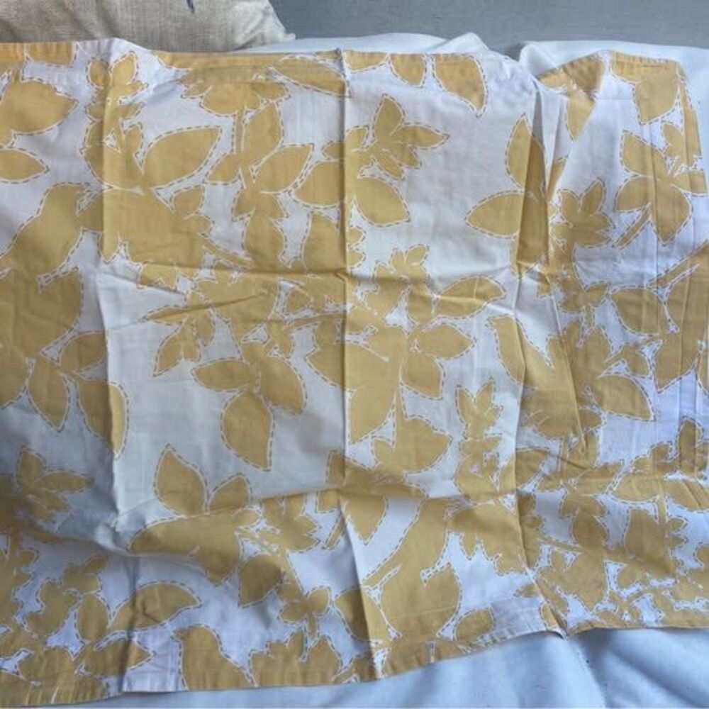 Pottery Barn yellow/gold sham